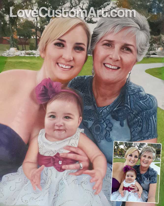 Photo to Painting Gallery Love Custom Art the best photo to painting